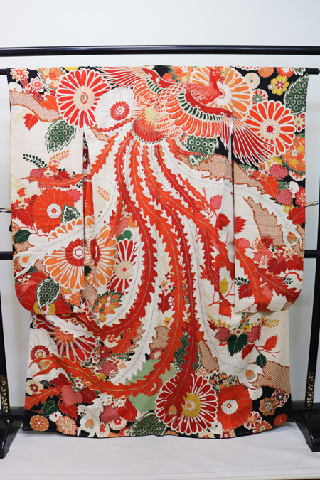 Vintage Silk Furisode Kimono – Phoenix