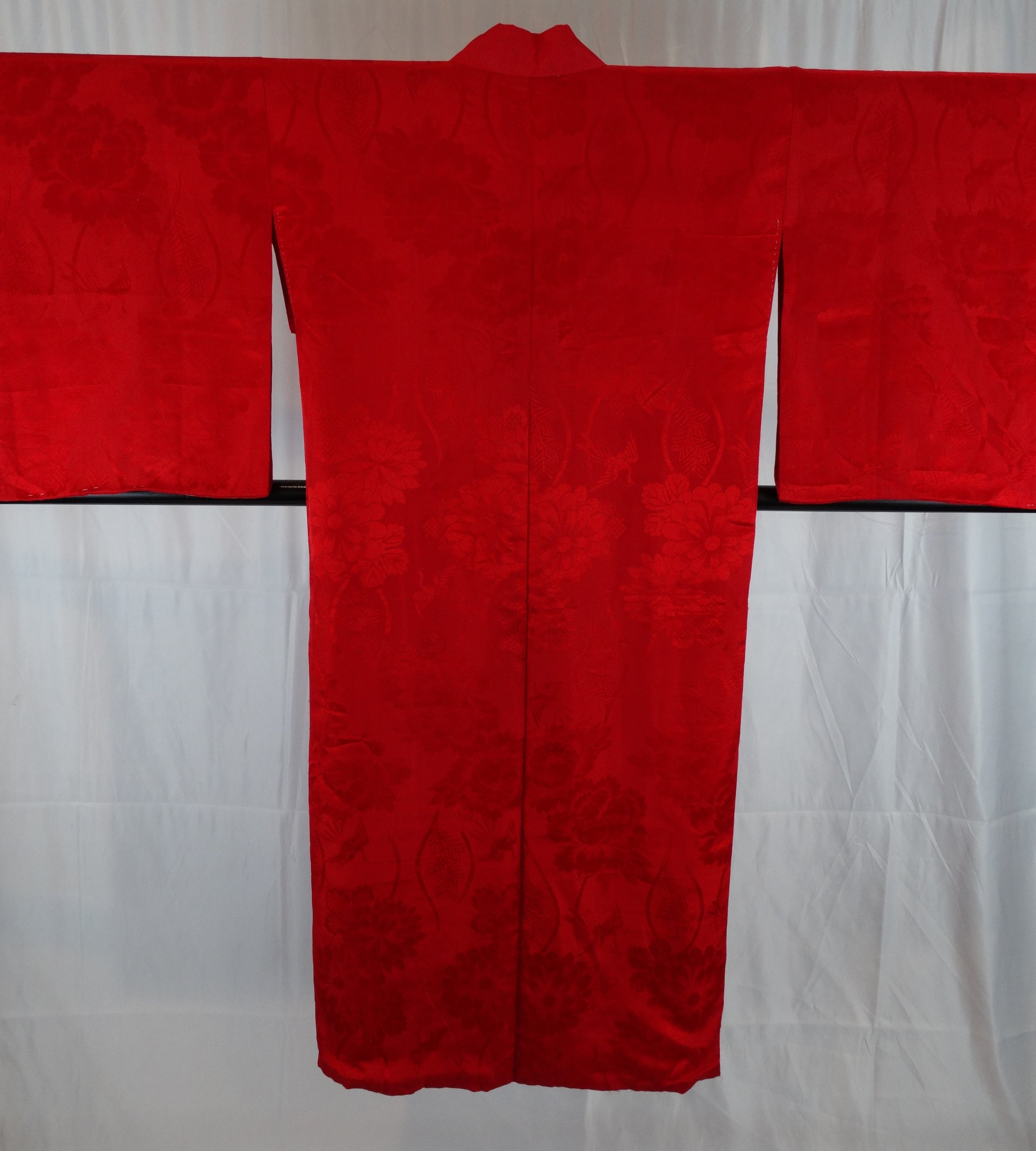 Silk Nagajyuban – Tsuru (鶴 Crane)