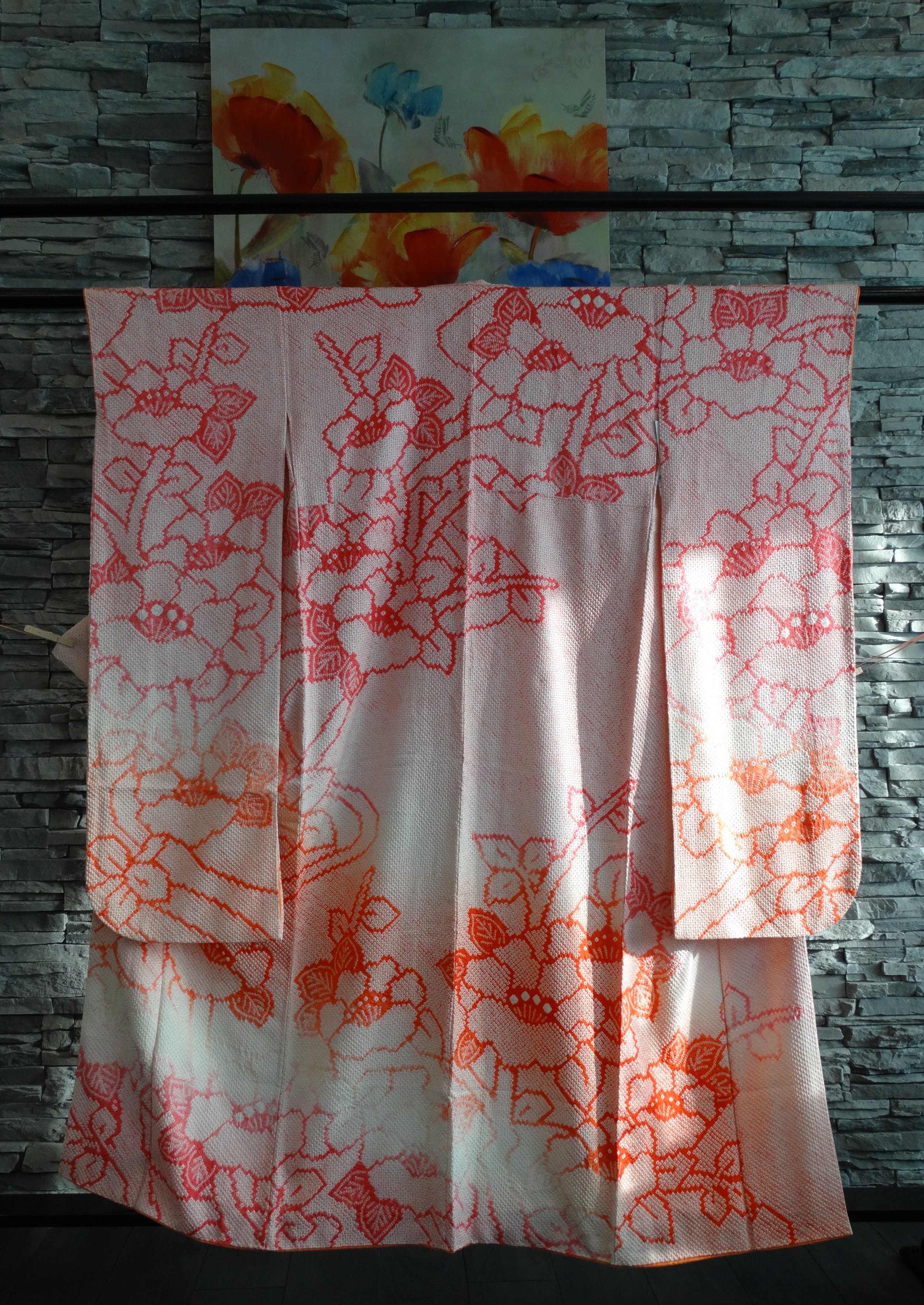 Shibori Furisode Kimono (New)