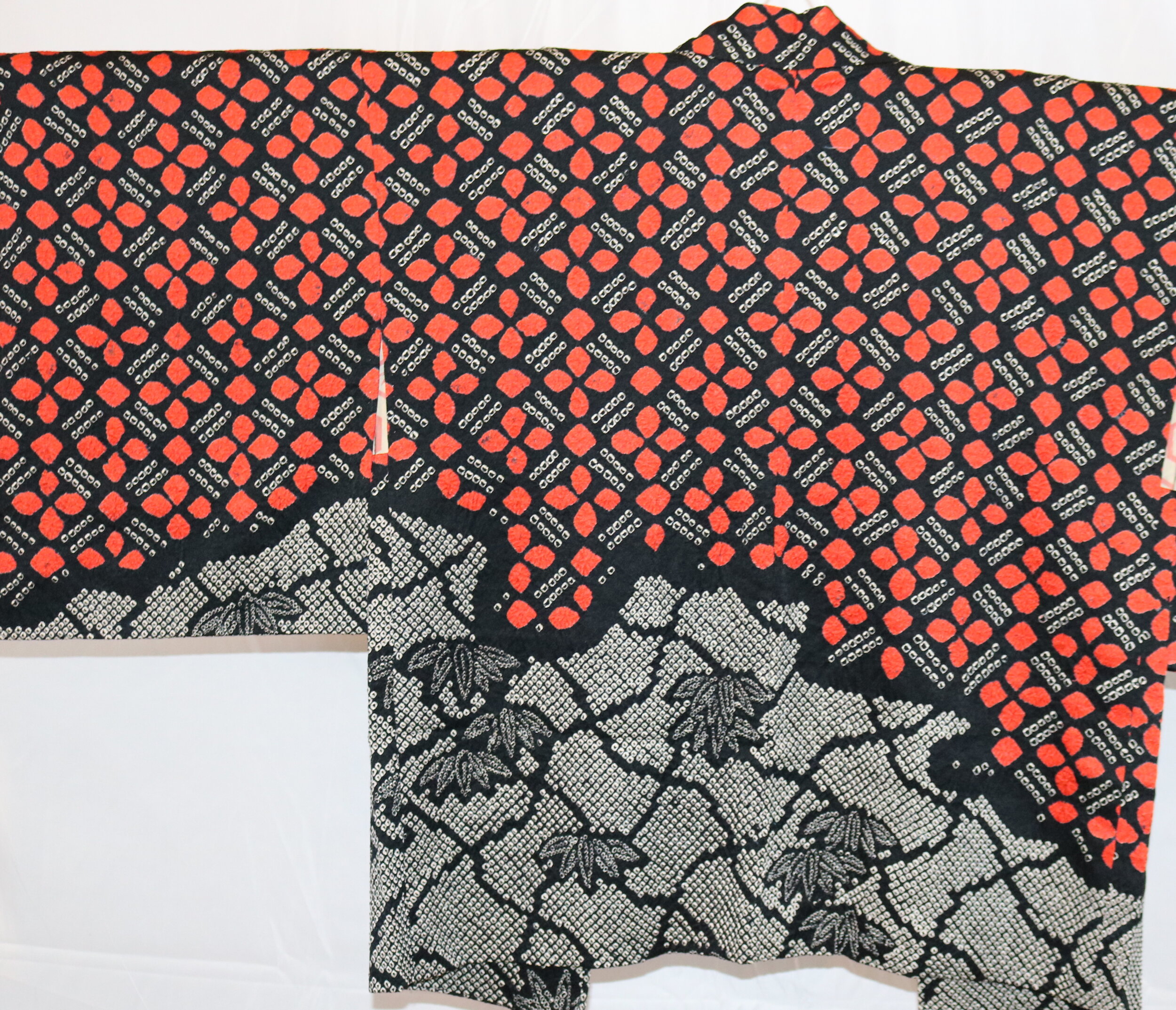 Haori – Shibori, Black Bamboo Grass