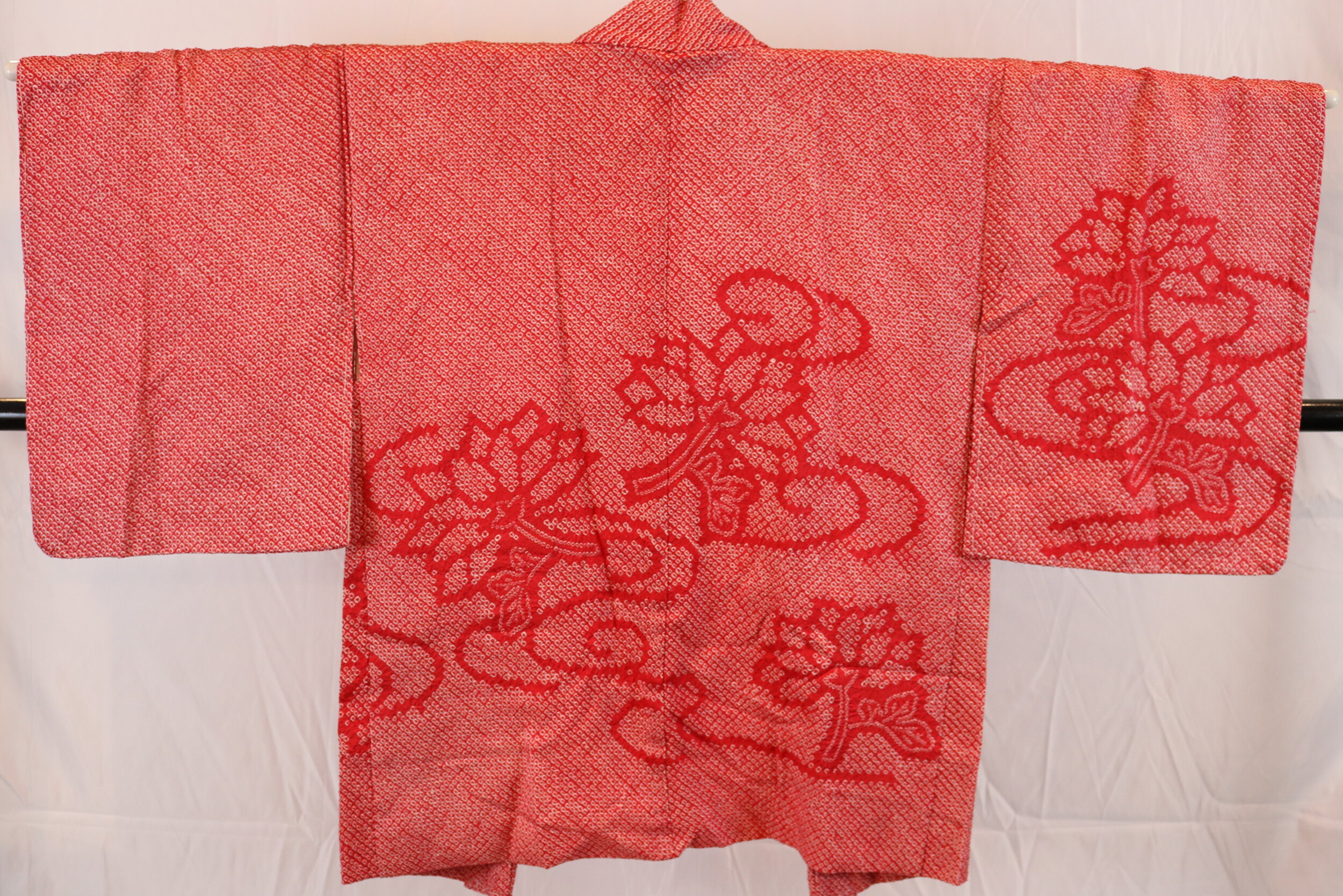 Haori – Shibori, Pink Flowers