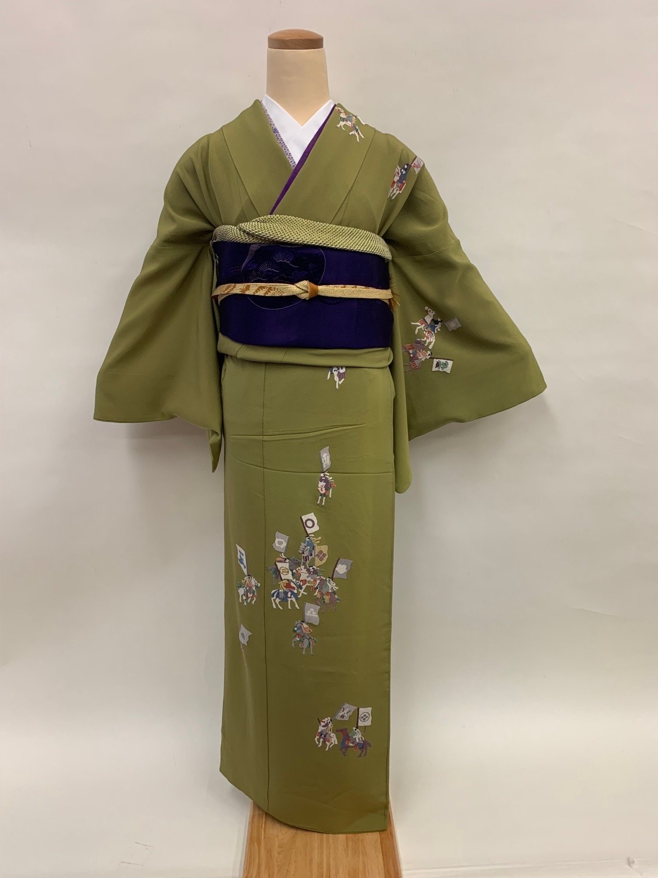 Vintage Houmongi Kimono and Nagoya Obi Set 033