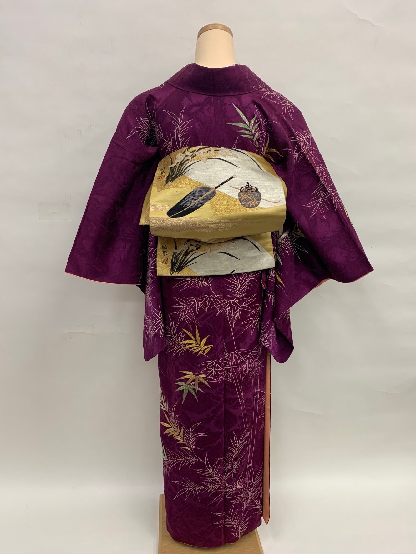 Vintage Homongi Kimono and Fukuro Obi Set 036
